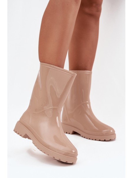 Beige Ladies Wellies Elvara