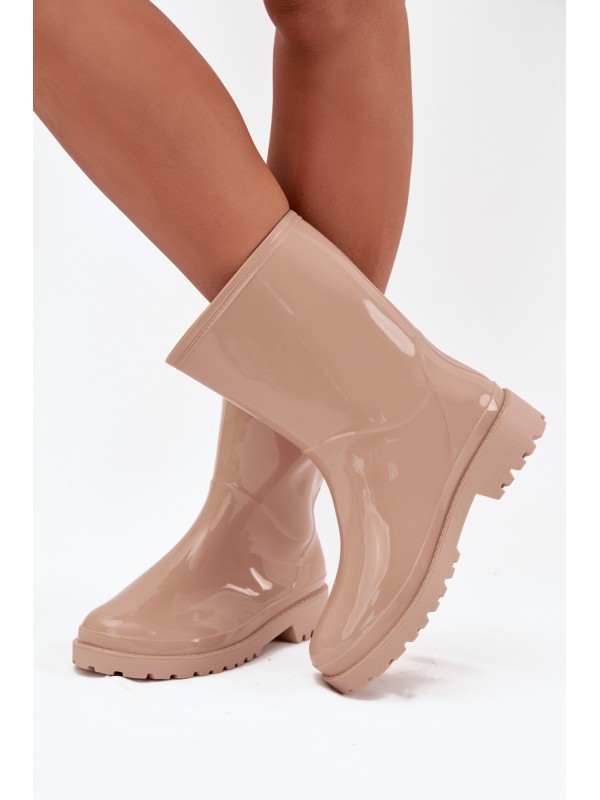 Beige Ladies Wellies Elvara 2