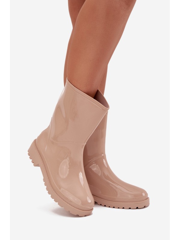 Beige Ladies Wellies Elvara
