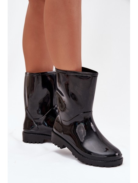 Ladies Rubber Boots Black Elvara