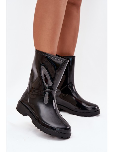 Ladies Rubber Boots Black Elvara