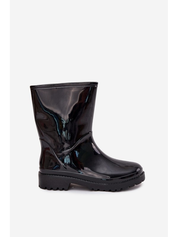 Ladies Rubber Boots Black Elvara