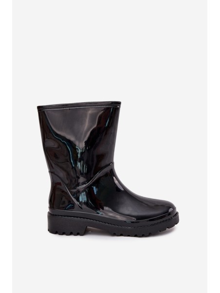 Ladies Rubber Boots Black Elvara