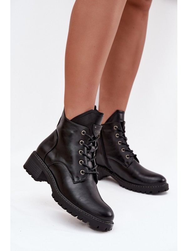 Insulated Women's Block Heel Boots Vinceza 58609 Black 2