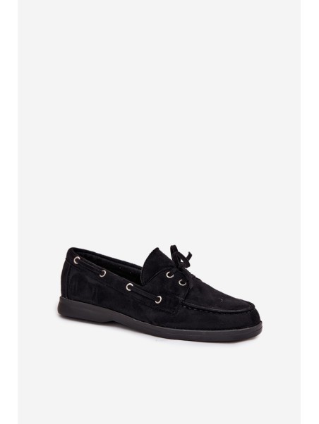 Women's Suede Loafers Big Star RR274948 Black