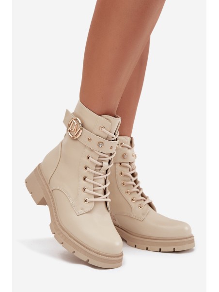 Insulated workery women's with decorative detail beige Talyssa