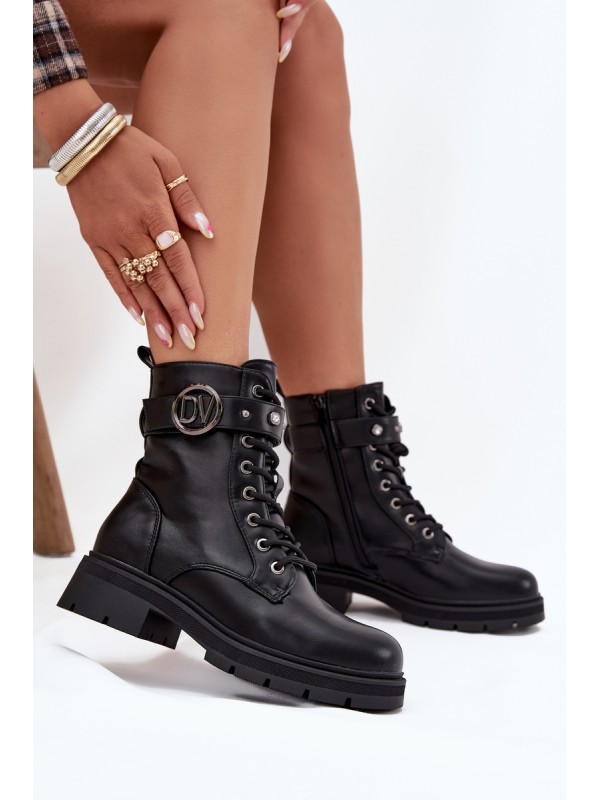 Insulated workery women with decorative detail black Talyssa