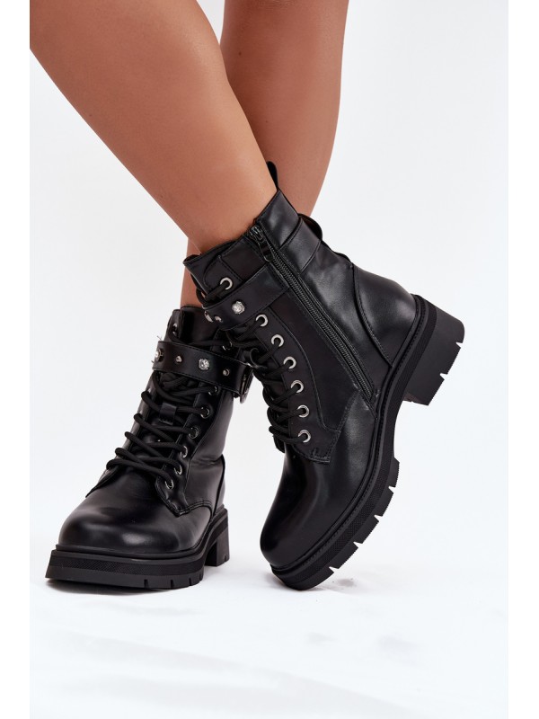 Insulated workery women with decorative detail black Talyssa
