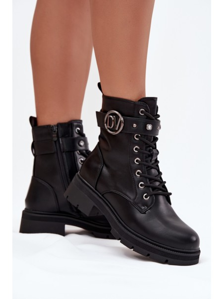Insulated workery women with decorative detail black Talyssa