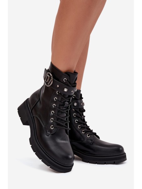 Insulated workery women with decorative detail black Talyssa