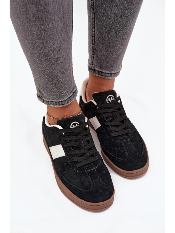 Suede Women's Sneakers Vinceza 14029 Black