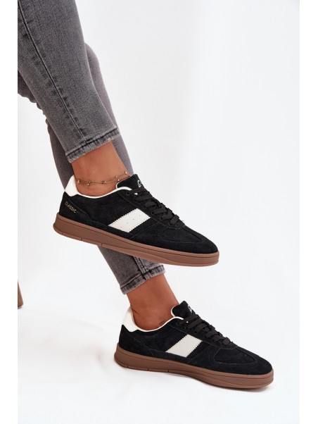 Suede Women's Sneakers Vinceza 14029 Black