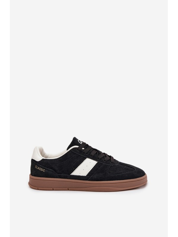 Suede Women's Sneakers Vinceza 14029 Black