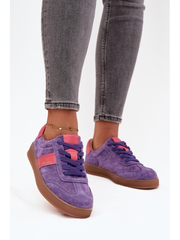 Suede Women's Sneakers Vinceza 79576 Purple 2