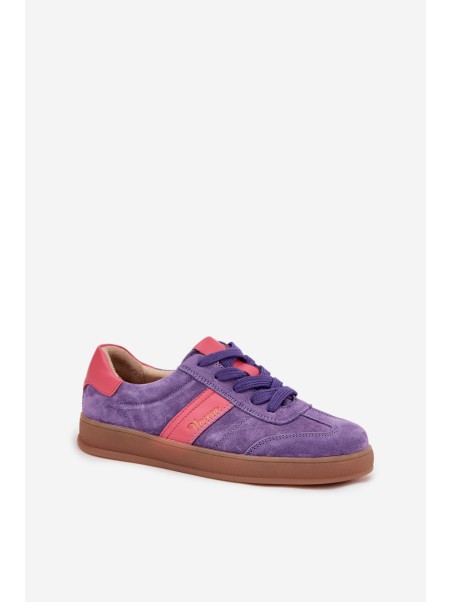 Suede Women's Sneakers Vinceza 79576 Purple