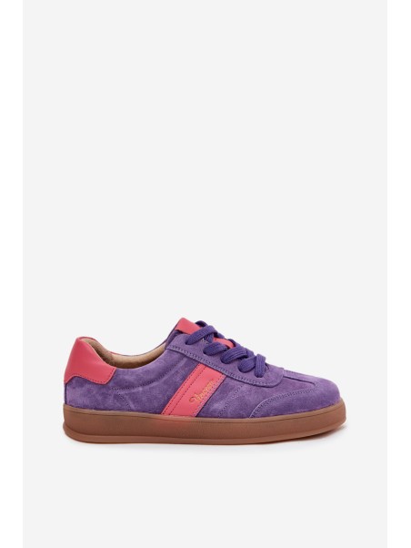 Suede Women's Sneakers Vinceza 79576 Purple