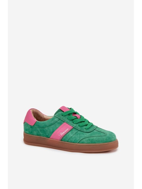 Suede Women's Sneakers Vinceza 79576 Green