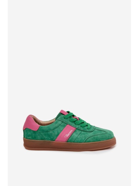 Suede Women's Sneakers Vinceza 79576 Green