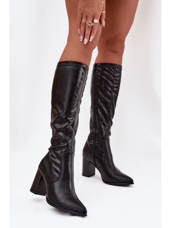Women's High Heel Boots Vinceza 16511 Black