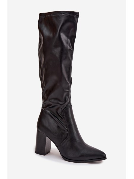 Women's High Heel Boots Vinceza 16511 Black