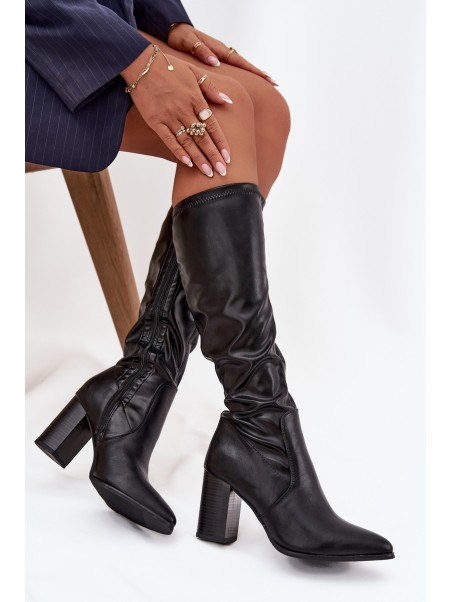 Women's High Heel Boots Vinceza 16511 Black