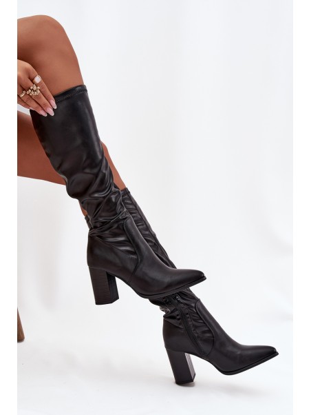 Women's High Heel Boots Vinceza 16511 Black