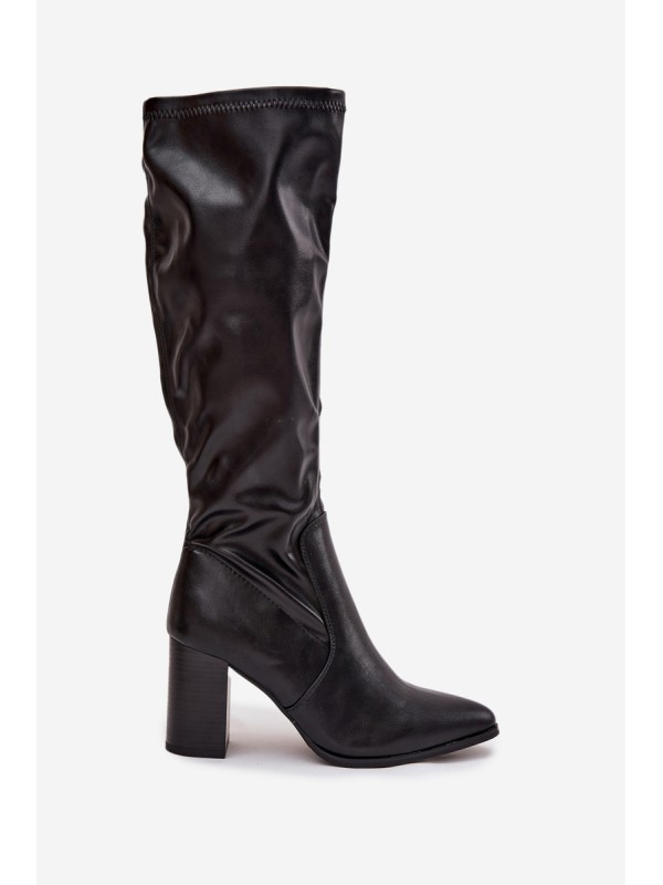 Women's High Heel Boots Vinceza 16511 Black