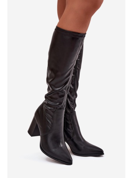 Women's High Heel Boots Vinceza 16511 Black