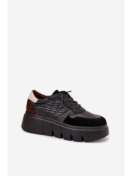Women's Sports Sneakers On Platform Vinceza 58565 Black