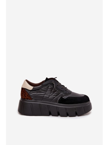 Women's Sports Sneakers On Platform Vinceza 58565 Black
