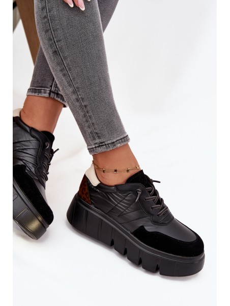 Women's Sports Sneakers On Platform Vinceza 58565 Black