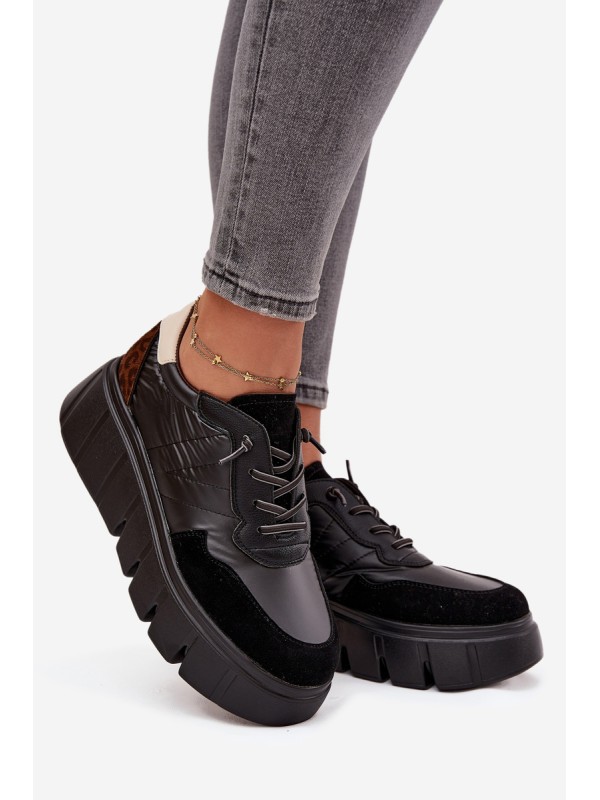 Women's Sports Sneakers On Platform Vinceza 58565 Black