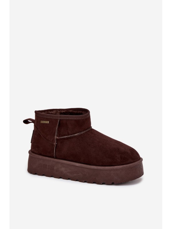 Low Snow Boots On Platform Big Star OO274A101 Chocolate