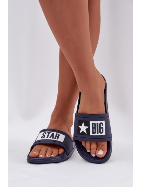 Women's Slides Big Star DD274A265 Navy-White