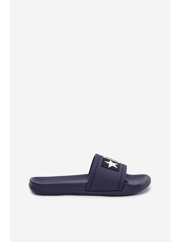 Women's Slides Big Star DD274A265 Navy-White