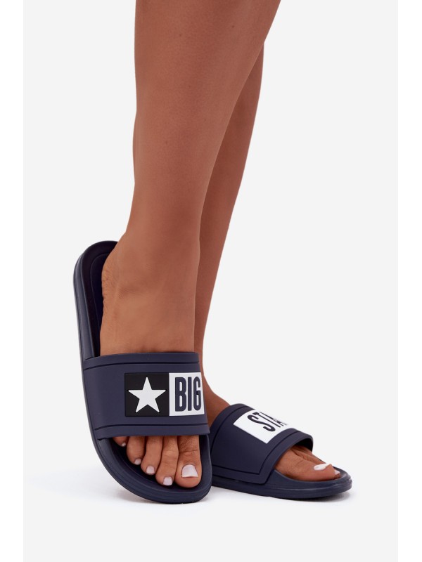 Women's Slides Big Star DD274A265 Navy-White Women's Slides Big Star DD274A265 Navy-White