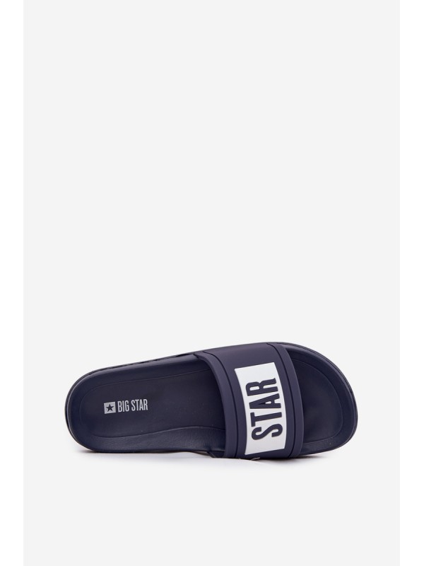 Women's Slides Big Star DD274A265 Navy-White Women's Slides Big Star DD274A265 Navy-White