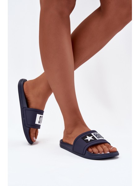 Women's Slides Big Star DD274A265 Navy-White