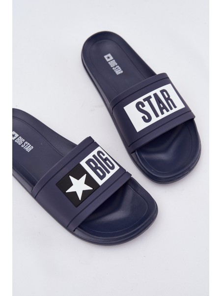 Women's Slides Big Star DD274A265 Navy-White
