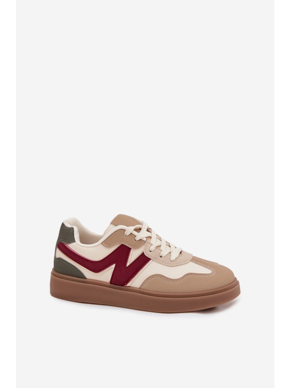 Women's Low Eco Leather Sneakers Bežowe Givelle