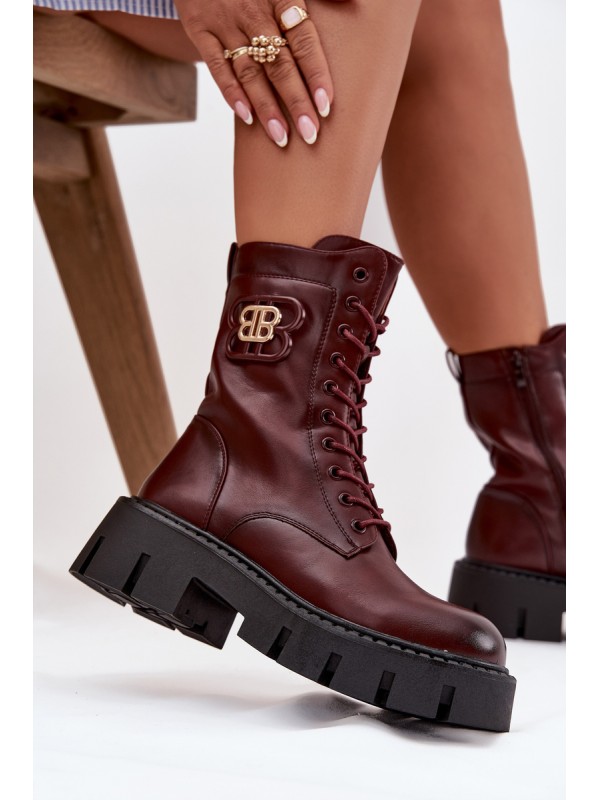 Insulated workery women's with ornament Bordeaux Melisse