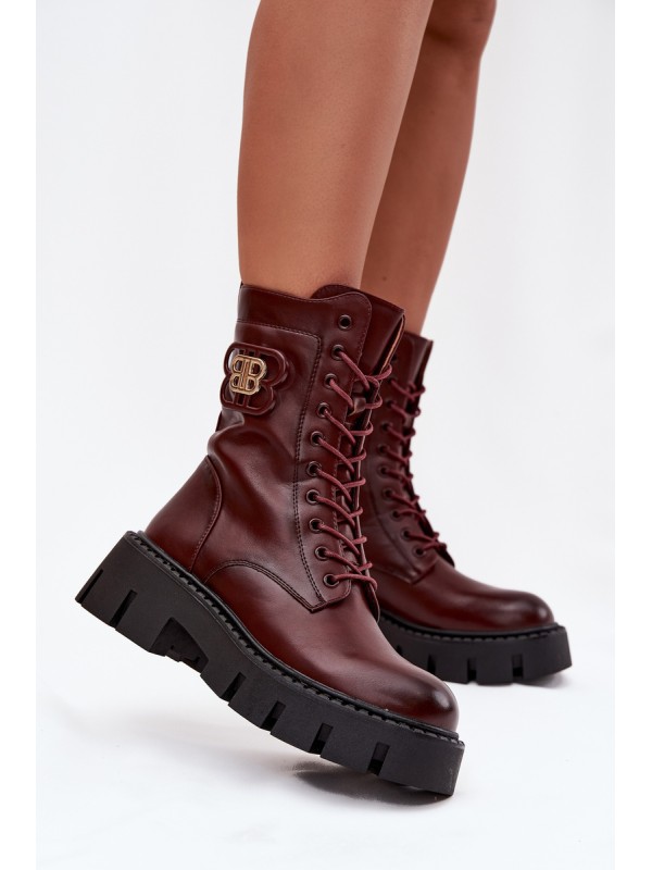 Insulated workery women's with ornament Bordeaux Melisse 2