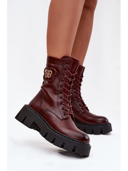 Insulated workery women's with ornament Bordeaux Melisse