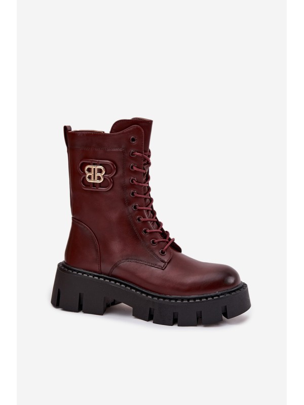 Insulated workery women's with ornament Bordeaux Melisse