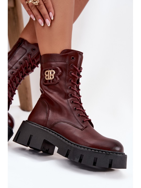 Insulated workery women's with ornament Bordeaux Melisse