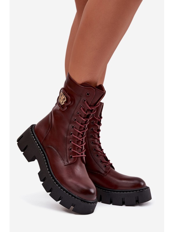 Insulated workery women's with ornament Bordeaux Melisse