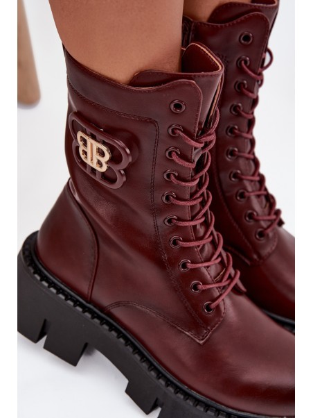 Insulated workery women's with ornament Bordeaux Melisse