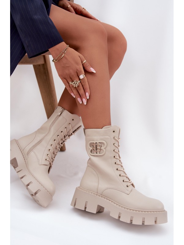Insulated workery women's with decoration light beige Melisse