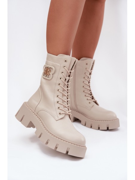 Insulated workery women's with decoration light beige Melisse