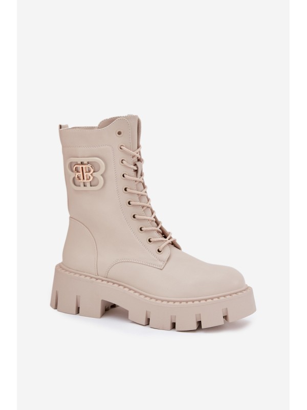 Insulated workery women's with decoration light beige Melisse
